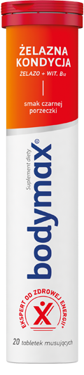 Bodymax tabletki musujące zelazna kondycja
